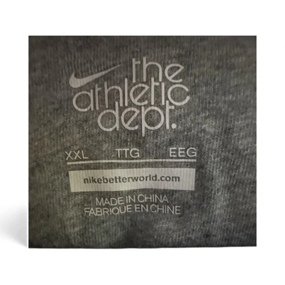 Nike Vintage Men's Dark Blue Zip-Up Hoodie Sweater Cotton Blend Size XXL - Picture 6 of 9